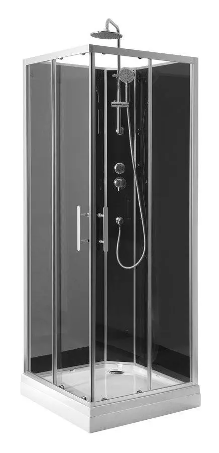 AQUALINE - GRANVIK čtvercový sprchový box 800x800x2180, čiré sklo GG80X80
