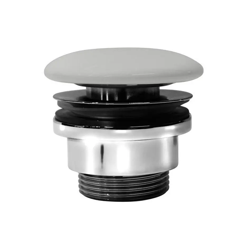 GSI umyvadlová výpust 5/4“, neuzavíratelná, keramická zátka, 5-65mm, cenere mat
