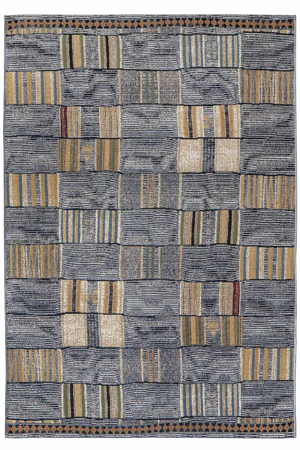 Oriental Weavers, Kusový koberec Zoya 820 E – na ven i na doma, 200x285, žlutá, chodba / předsíň