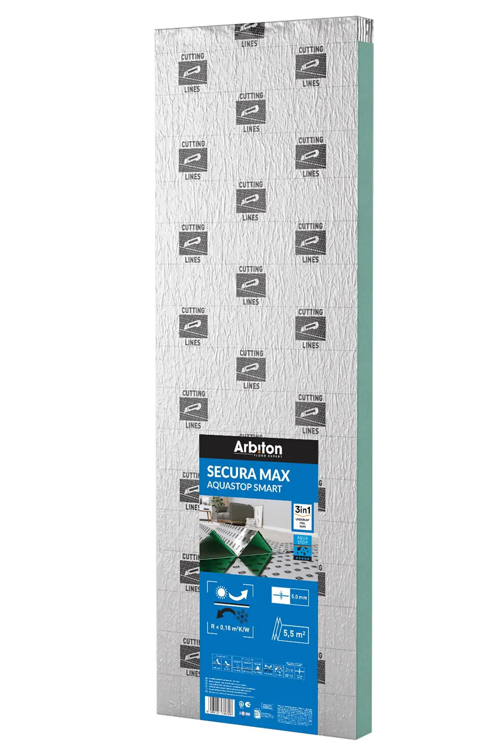 Podložka Arbiton Secura MAX AQUASTOP SMART 5,5 m2