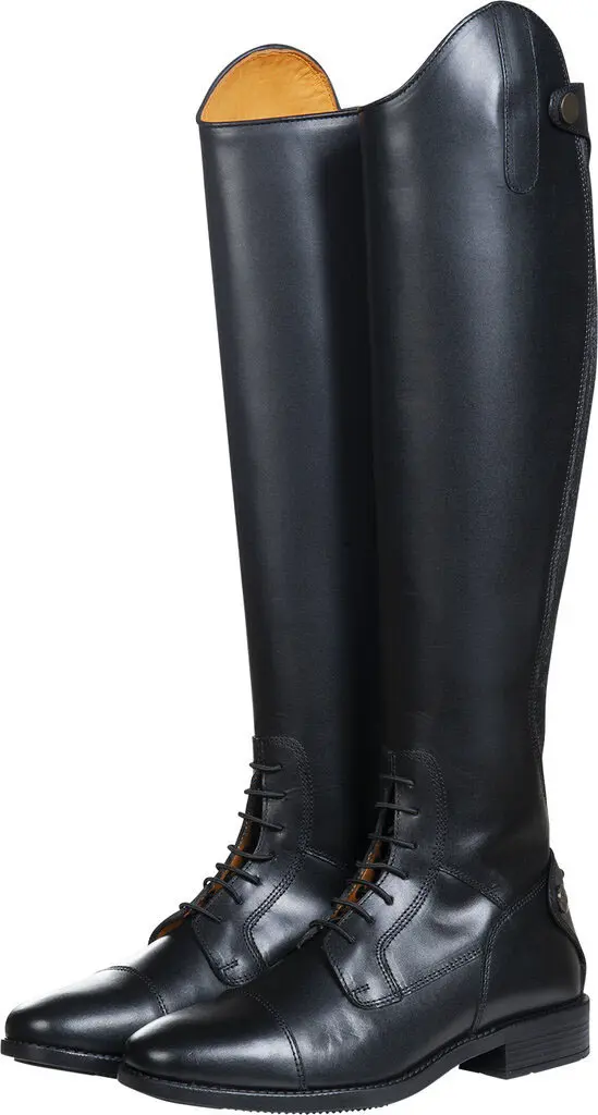 Kožené jezdecké boty HKM Latinium Style Classic, vysoké a střední lýtko