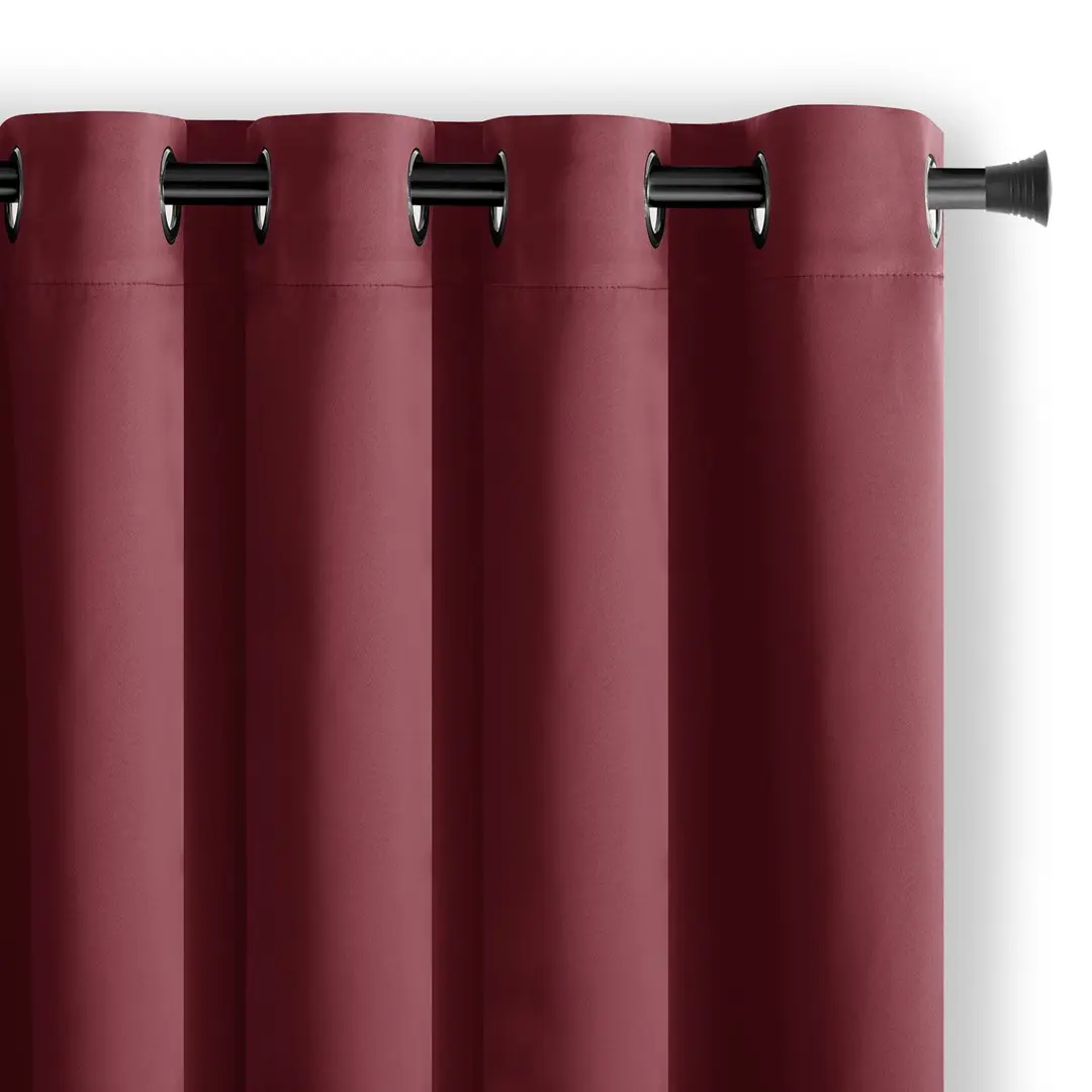 Restilo Závěs AmeliaHome Blackout s průchodkami 140x245 vínový, velikost 140x245