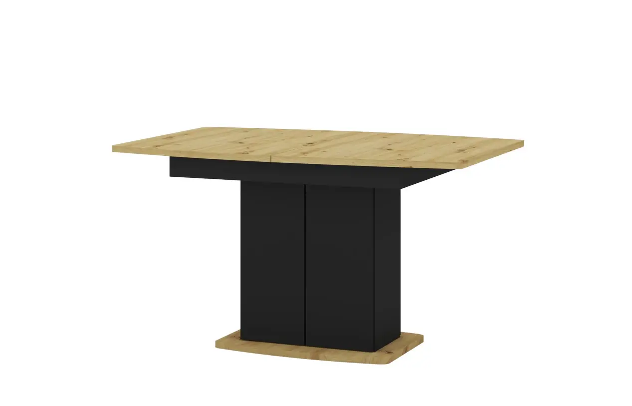 Szynaka Jídelní rozkládací stůl Star 03 s úložným prostorem 140/210 cm dub Artisan/černý