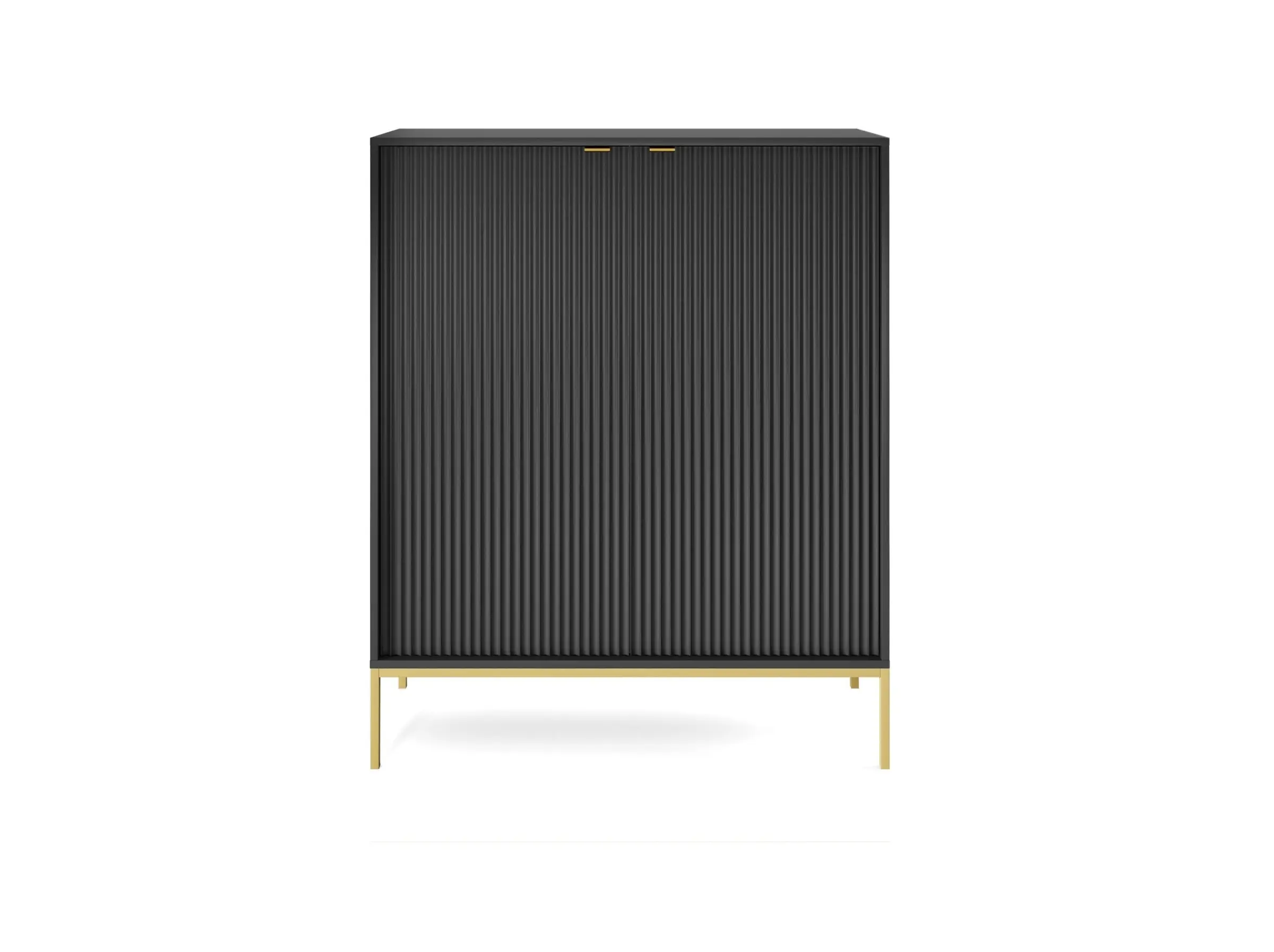 Piaski Komoda Nova 104 cm černá/zlatá