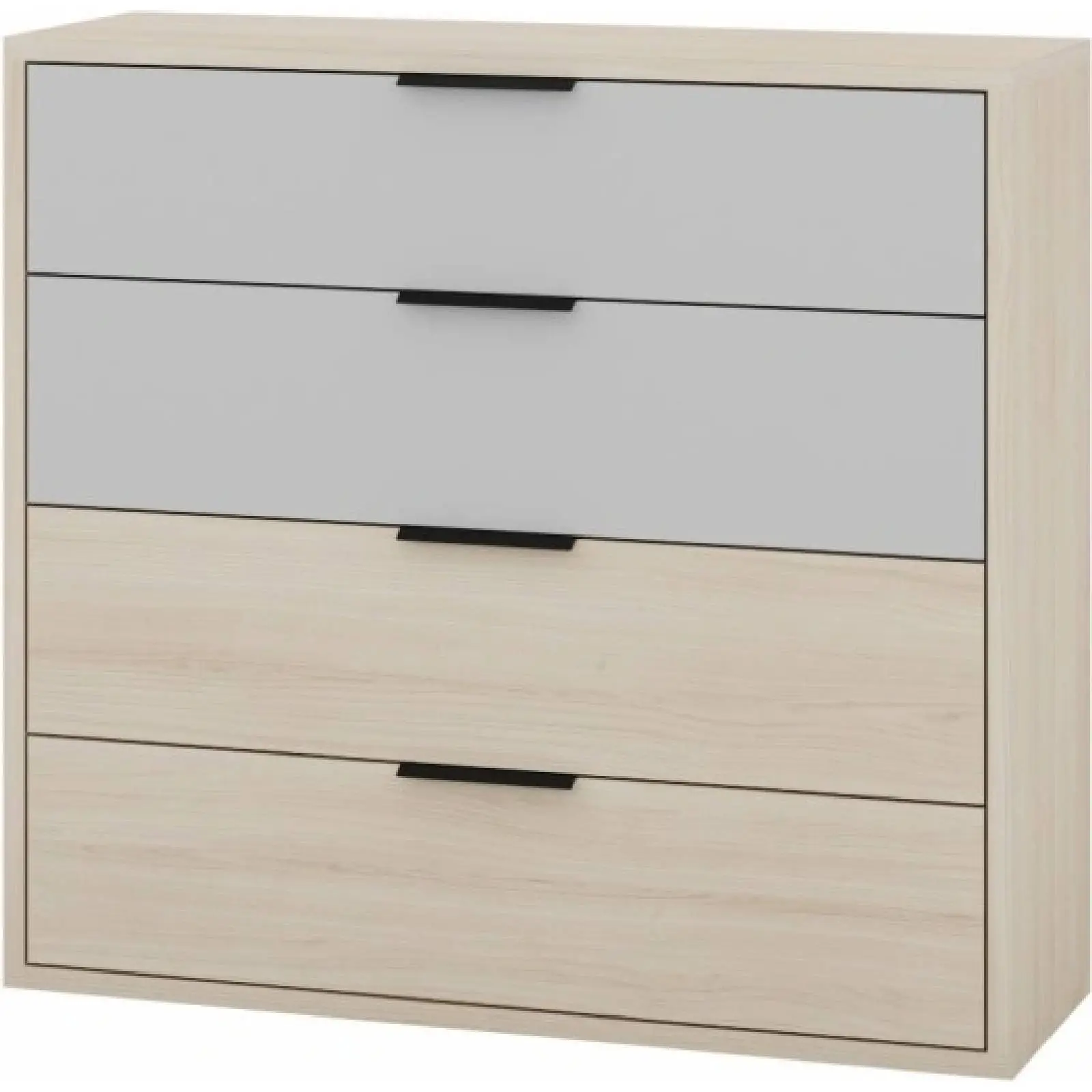 Szynaka Komoda Ryga 06 98 cm dub Riva/šedá