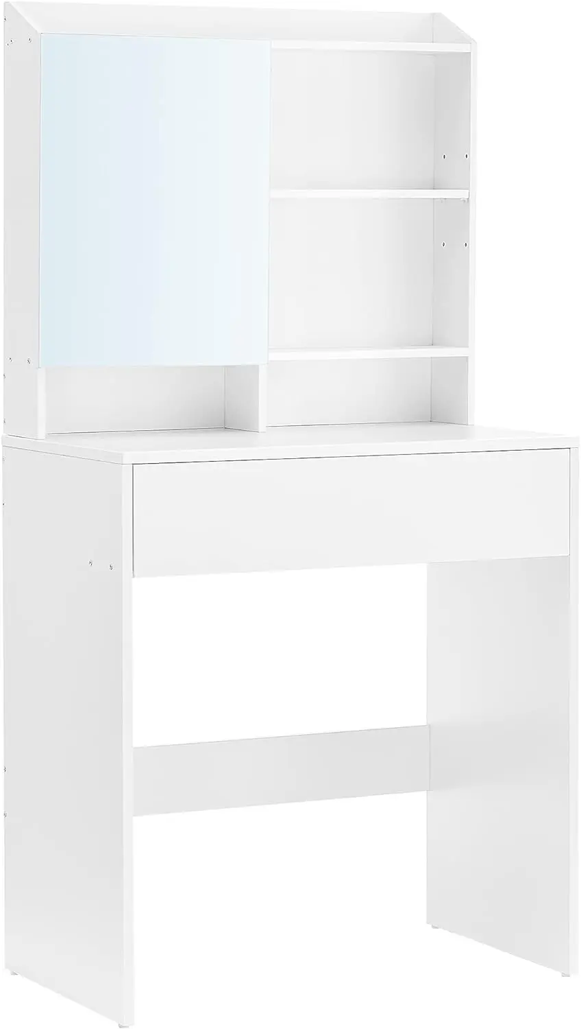 VASAGLE Toaletní stolek se zrcadlem 70 x 136 x 40 cm bílý