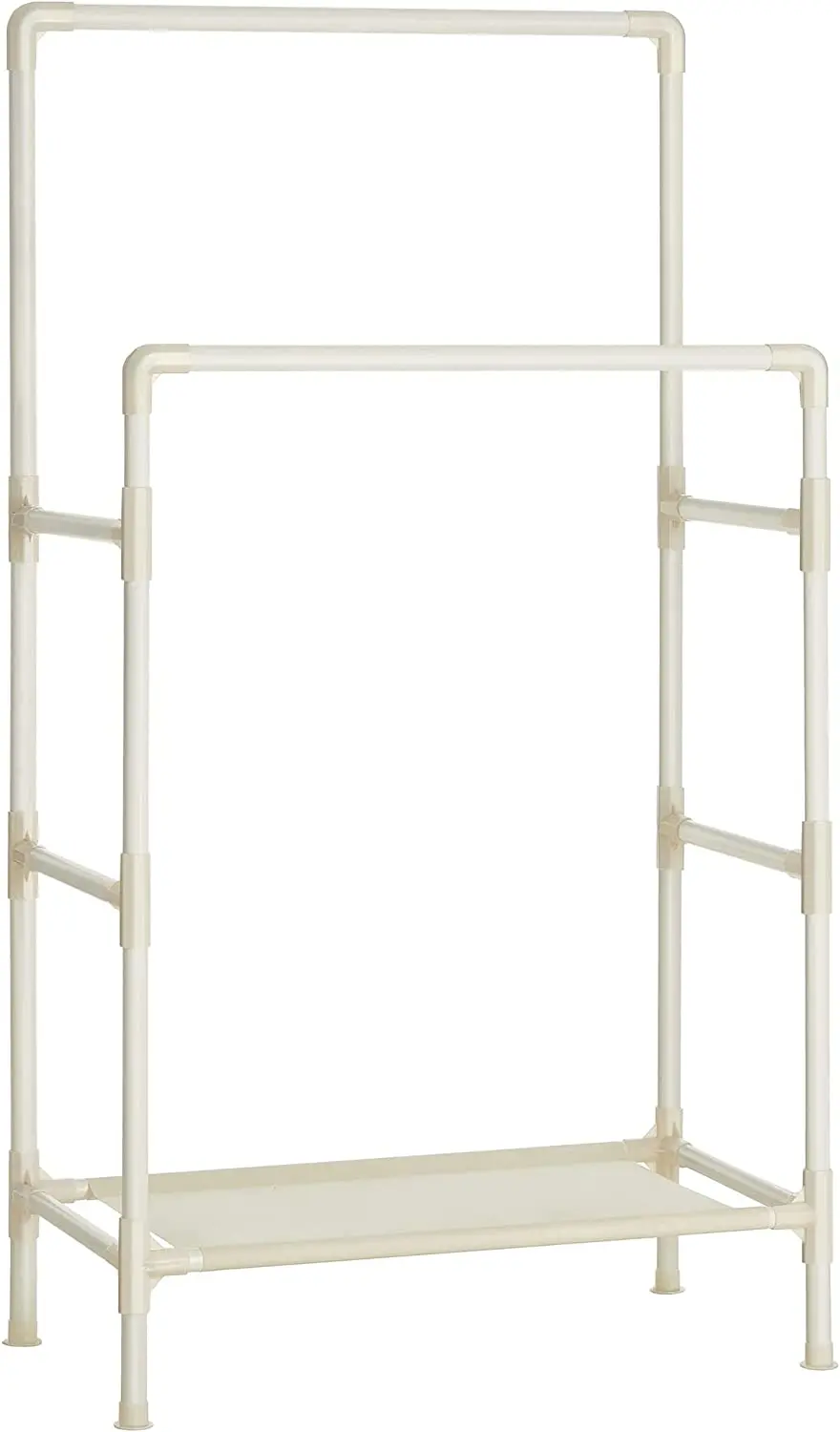 SONGMICS Dvojitý šatní věšák Lucaro 157 cm bílý