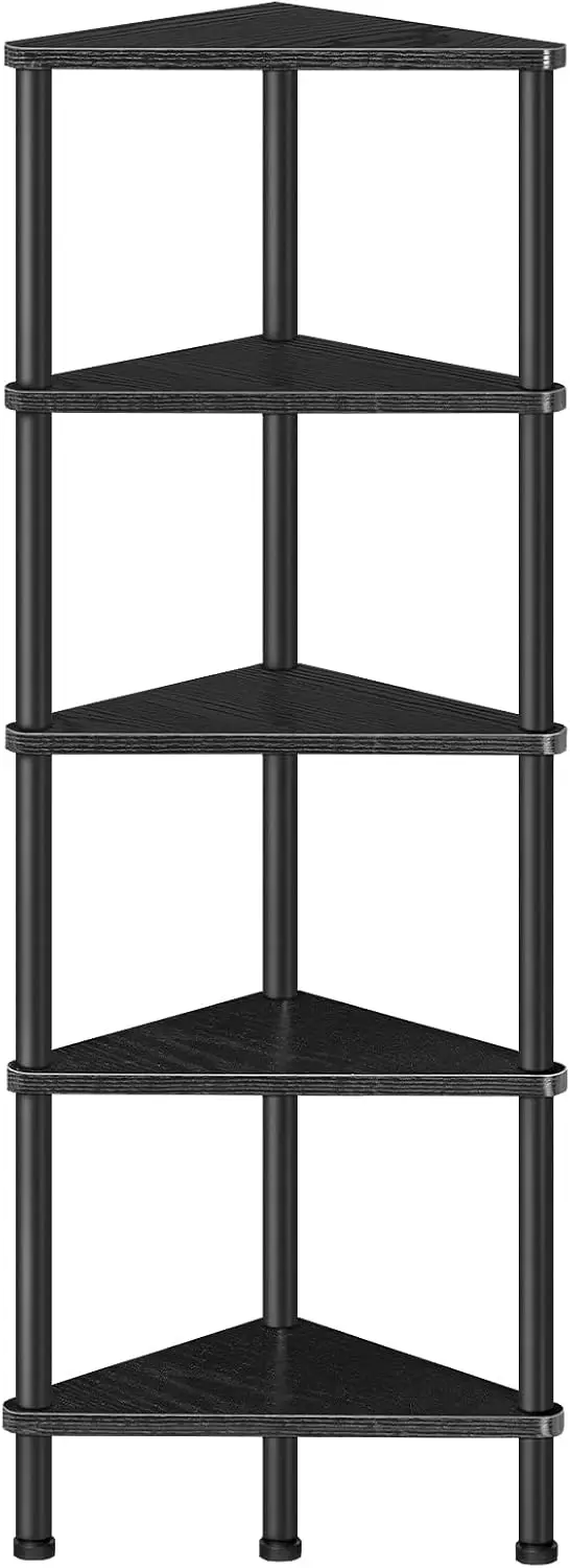 Rohový regál Vasagle Ebbi 30 cm černý