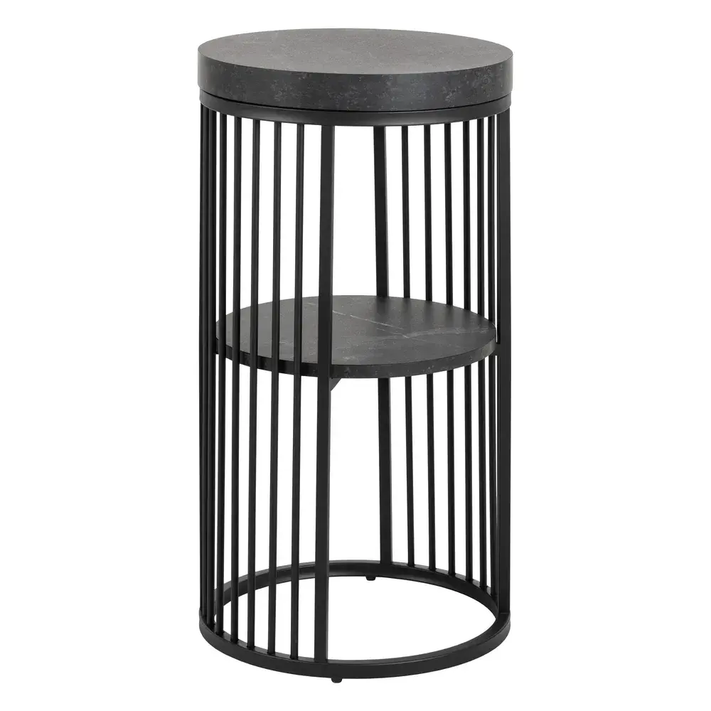 Actona Noční stolek Strington 35 cm černý mramor