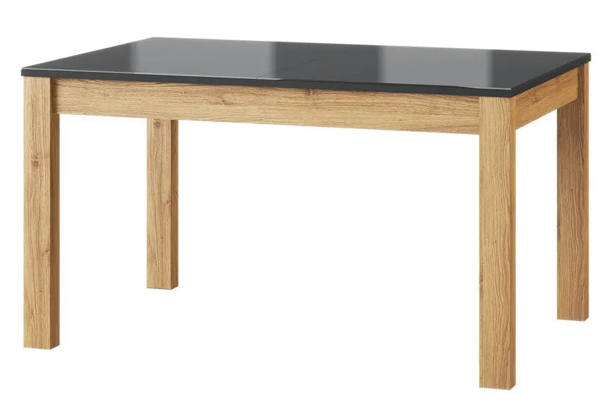 Szynaka Rozkládací jídelní stůl Kama II 40 136/210 cm dub Camargue/černý