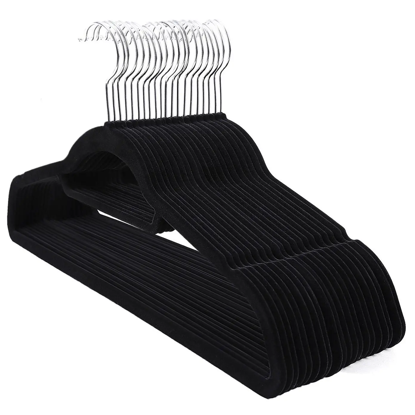SONGMICS Ramínka na šaty černá 45 cm 20 ks
