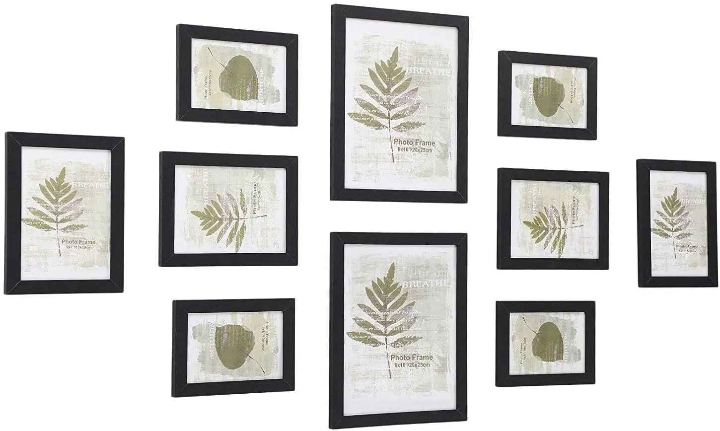 SONGMICS Fotorámeček Boba 10 fotografií černý