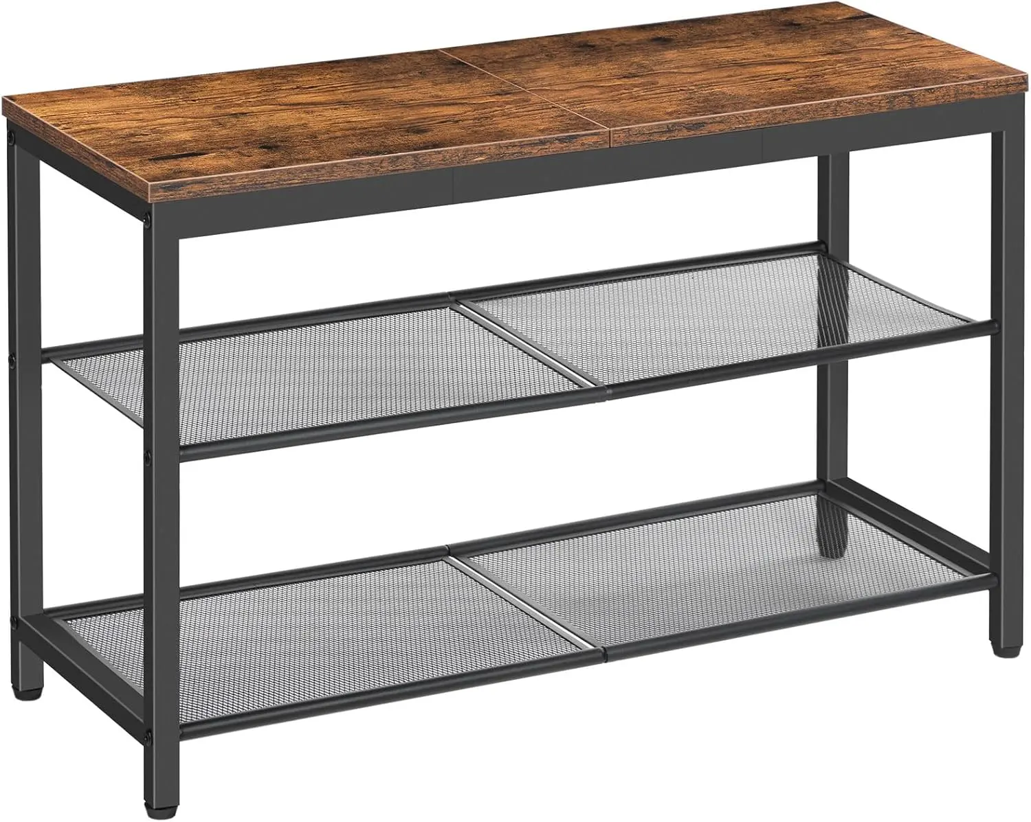 Botník s lavicí Vasagle Arvel 75 cm černý/hnědý