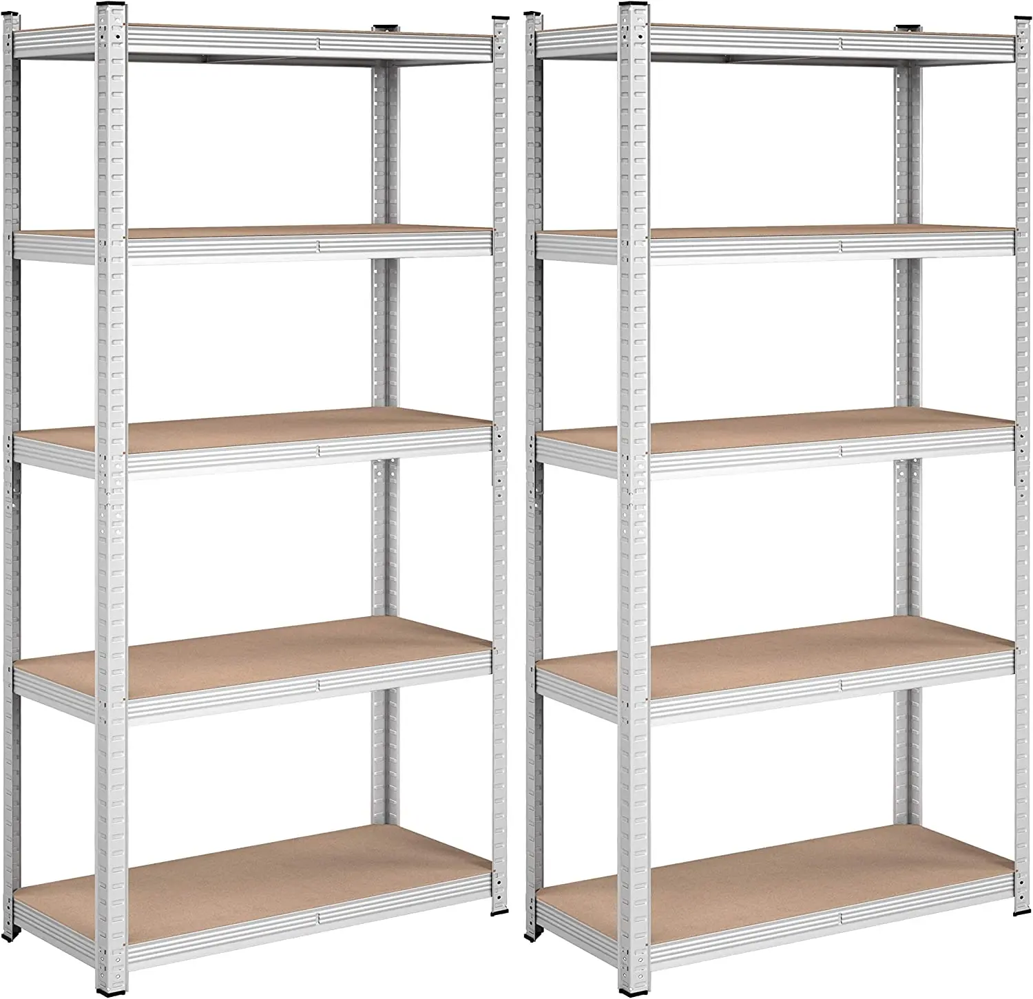 SONGMICS Sada regálů Plutar 2 ks 180 cm hnědá