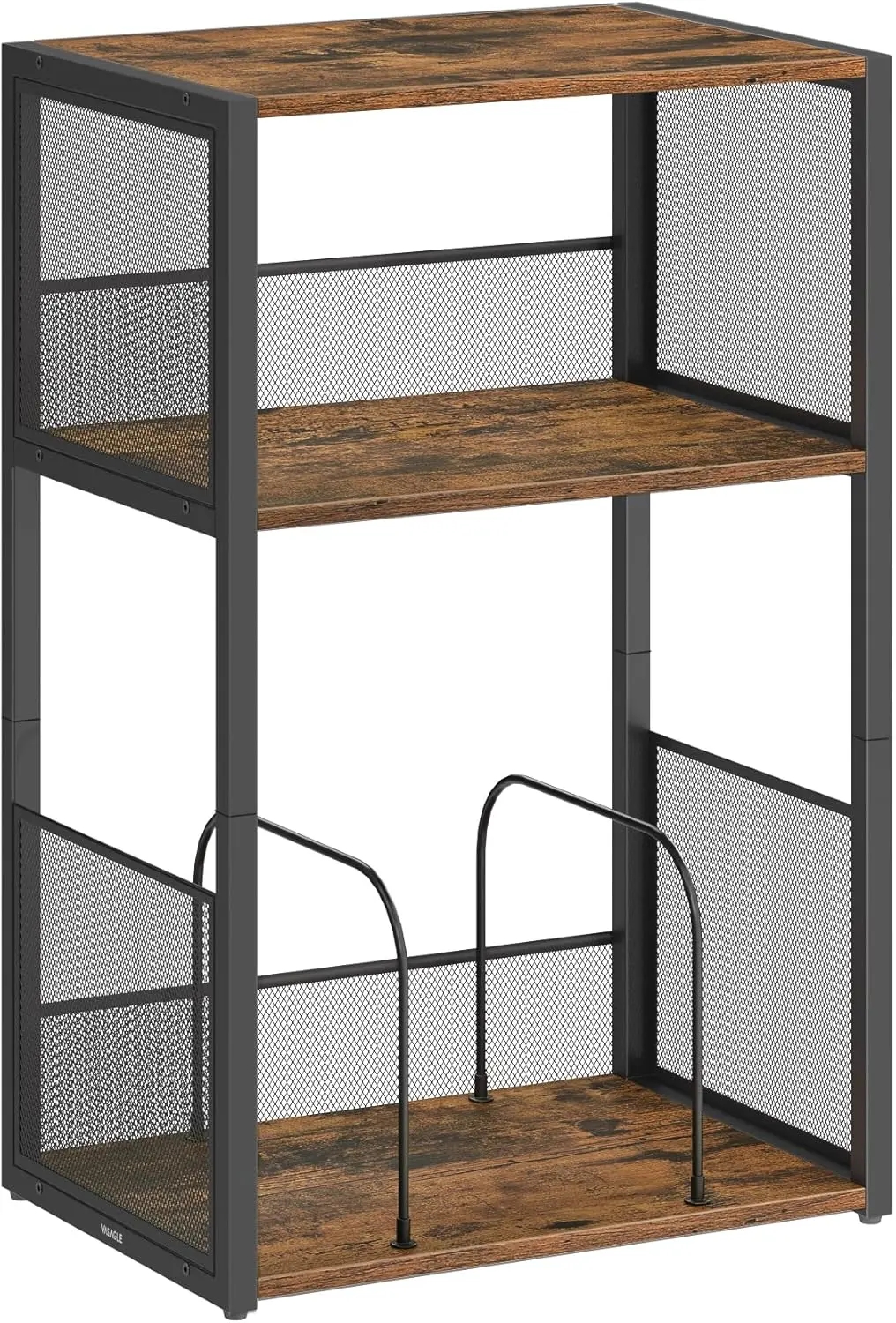 SONGMICS Odkládací stolek Vasagle Gramy 43 cm černý/hnědý