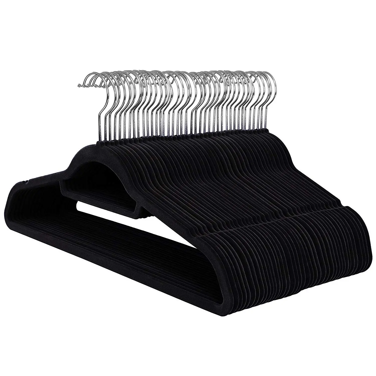 SONGMICS Ramínka na šaty černé 45 cm 50 ks