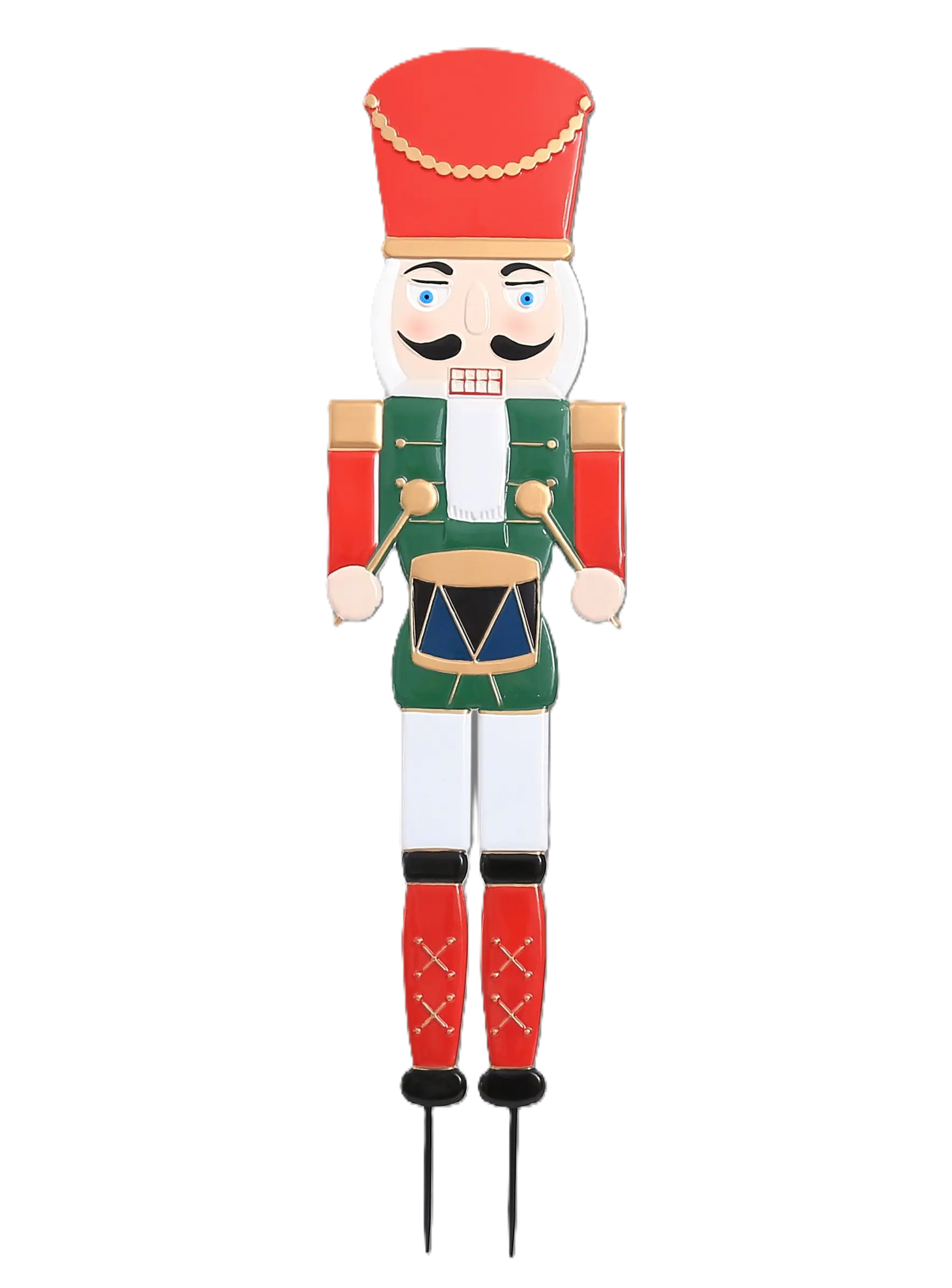 Mondex Vánoční figurka na zapíchnutí Santa Lila Louskáček 114 cm červeno-zelená