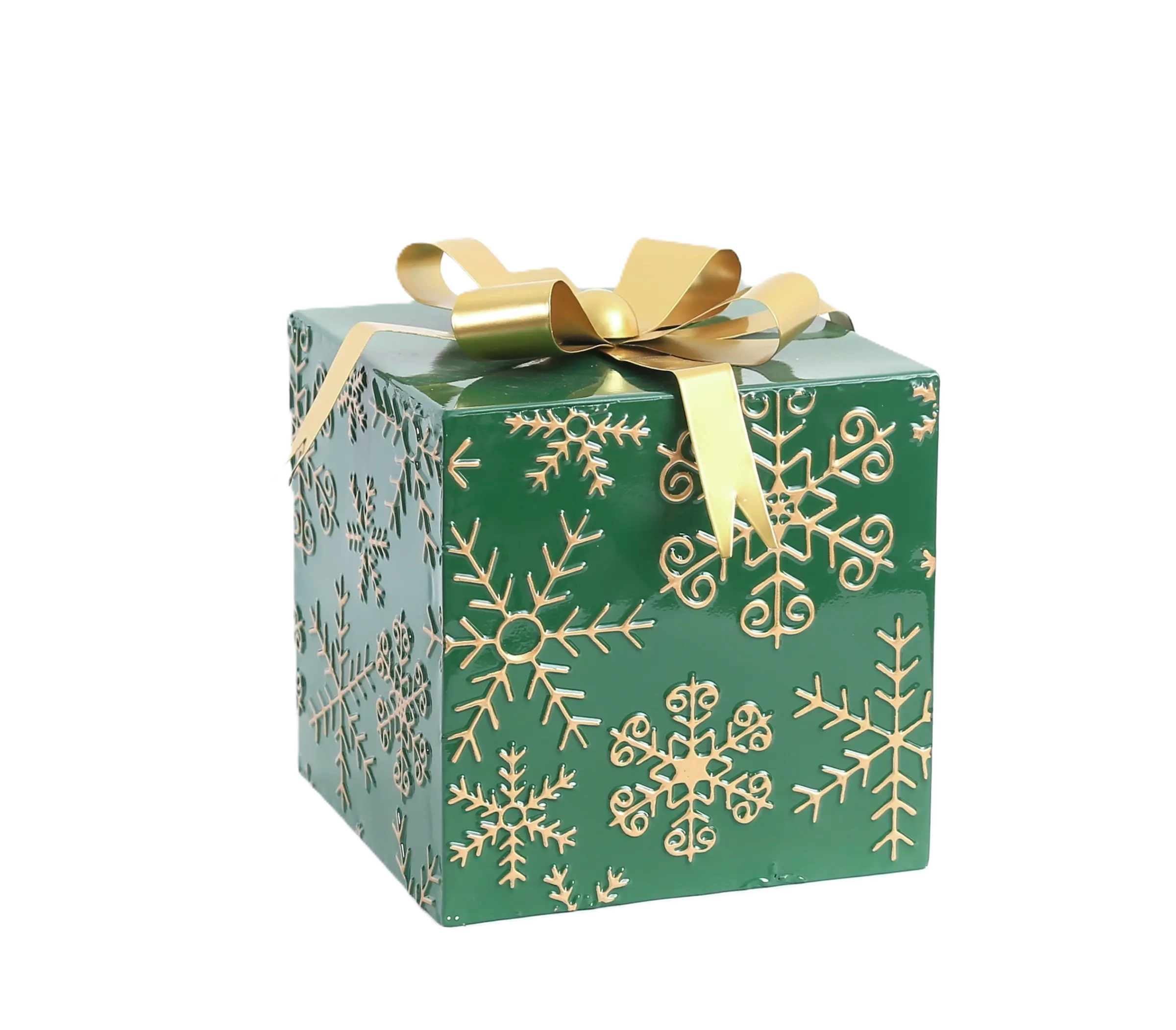 Mondex Vánoční dekorace Santa Lila Dárek 21 cm zelený