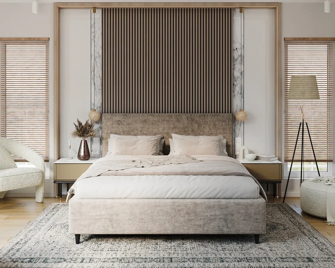 FDM Čalouněná postel Line Plus se zvedacím roštem Nano Velvet taupe, velikost 200x200