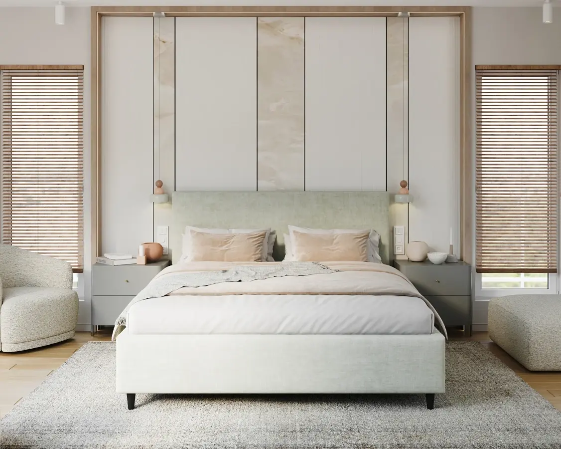 FDM Čalouněná postel Line Plus se zvedacím roštem Nano Velvet světle šalvějová, velikost 120x200