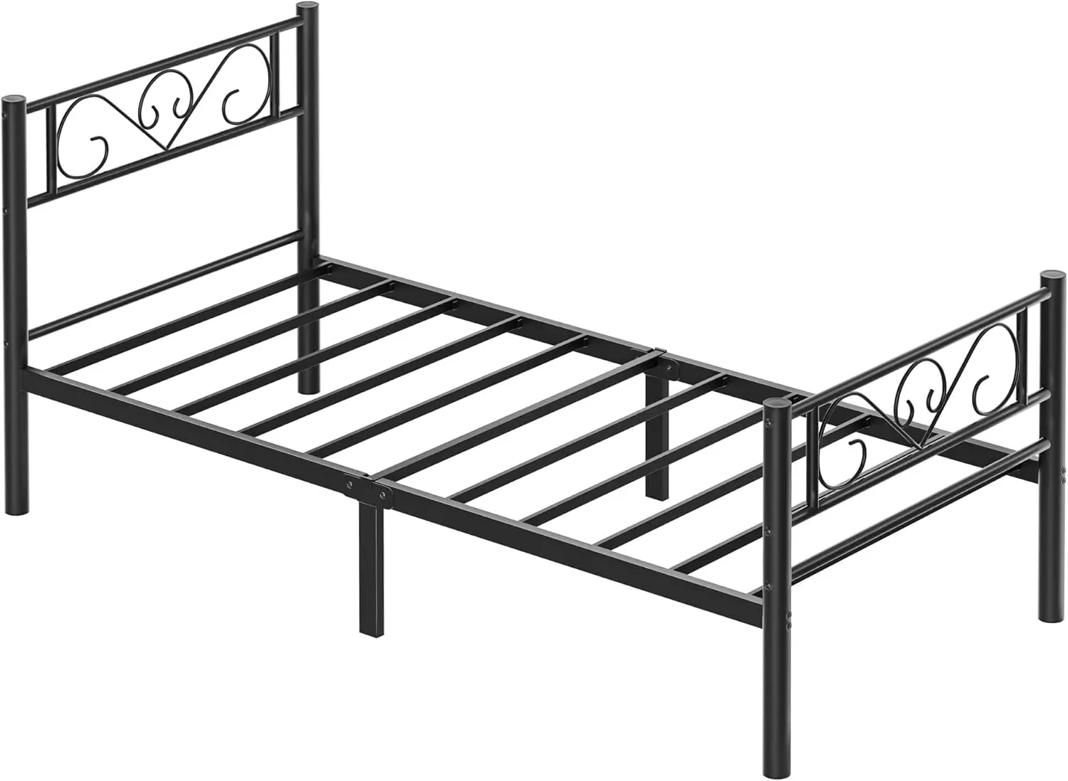 SONGMICS Kovový rám postele 90x200 Vasagle Dramatico černý