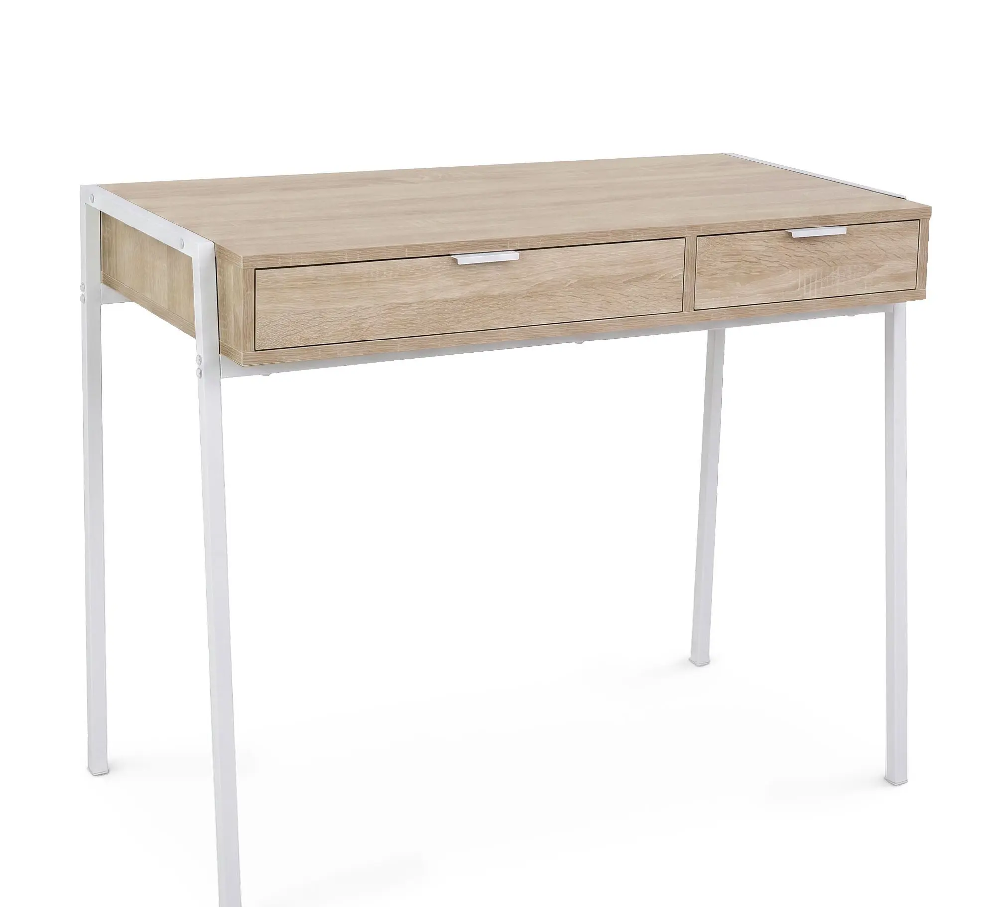 Ak furniture Psací stůl Zentia 100 cm bílý/dub Sonoma