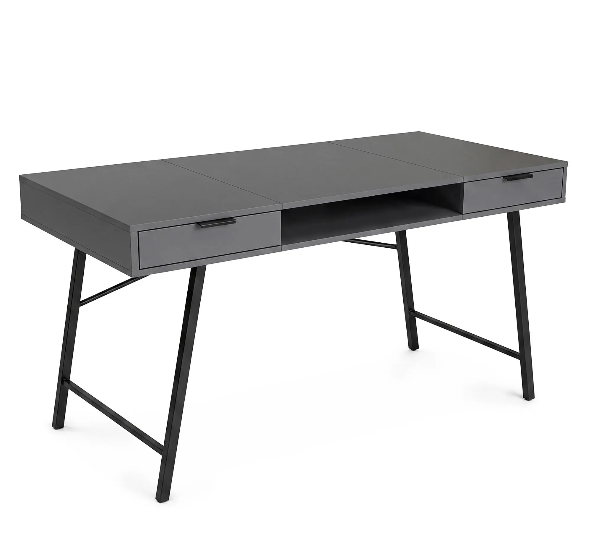 Ak furniture Psací stůl Arden 120 cm grafit/černý