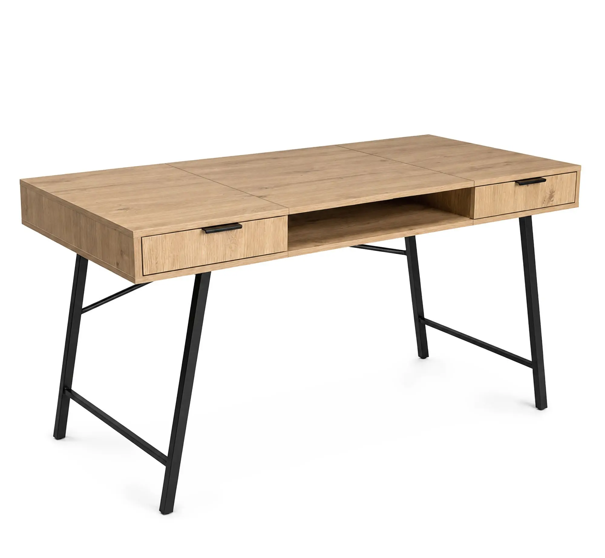 Ak furniture Psací stůl Arden 120 cm černý/dub Artisan