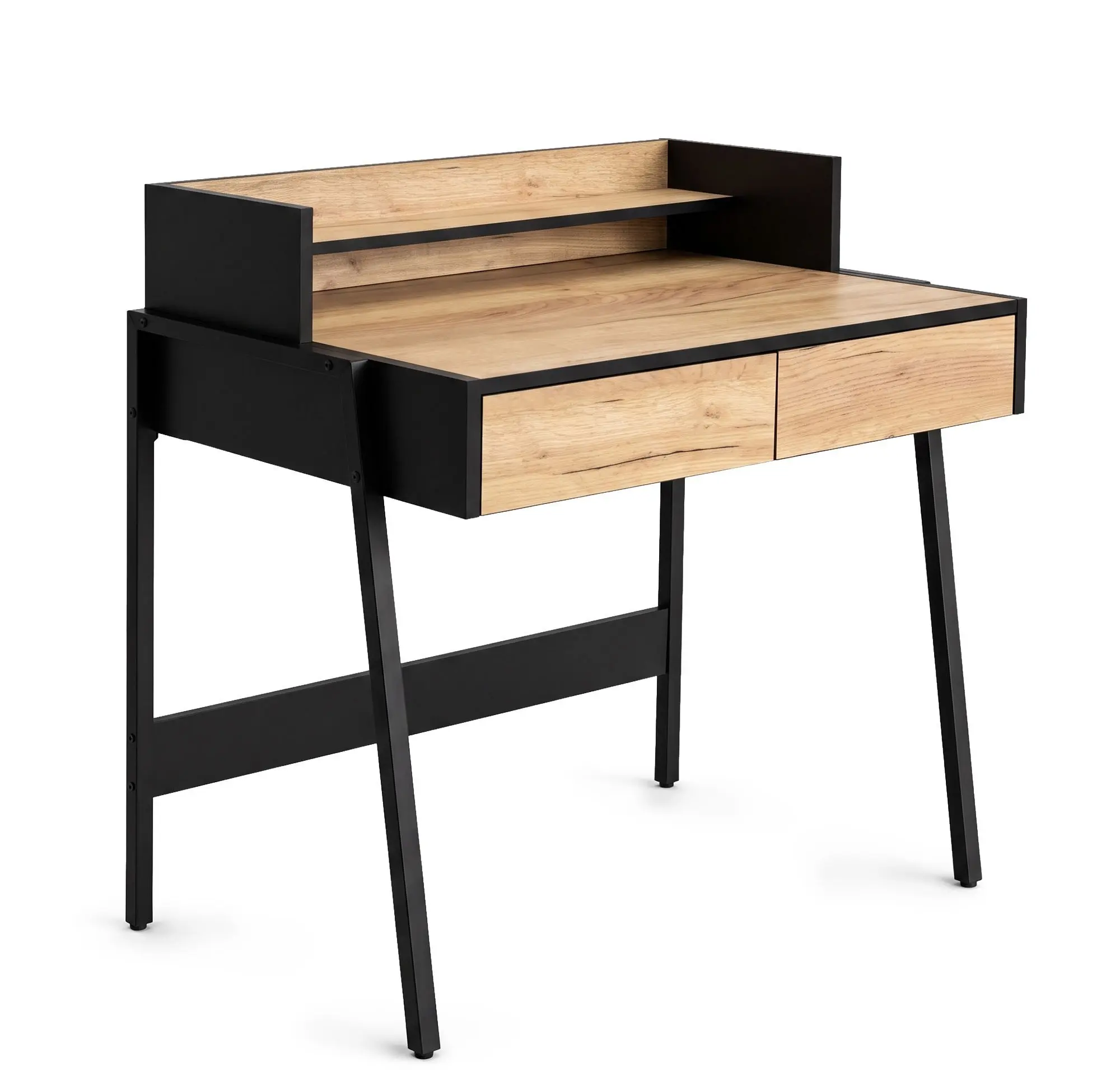 Ak furniture Psací stůl Flux 78 cm dub Craft/černý