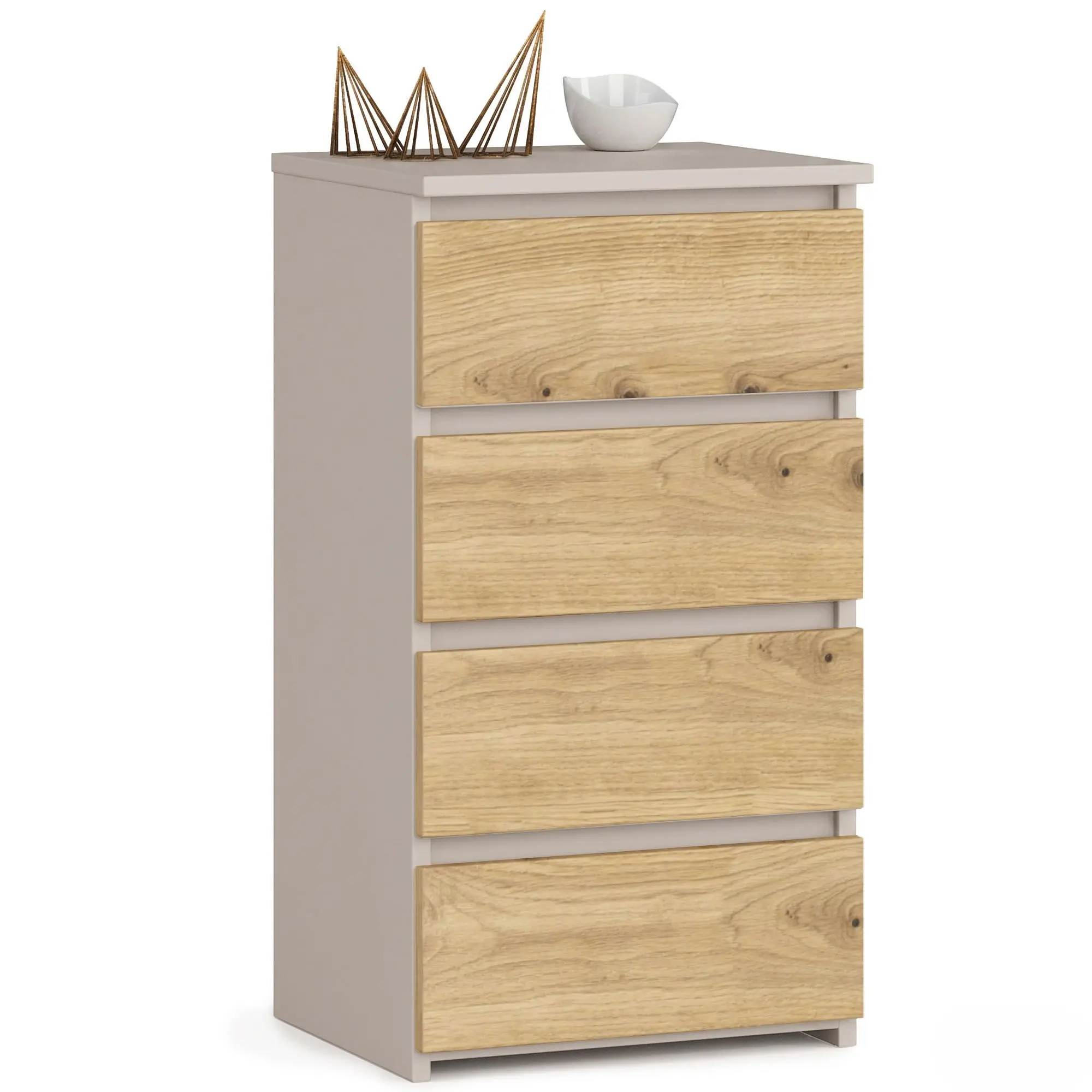 Ak furniture Komoda CL4 40 cm kašmír/dub Artisan