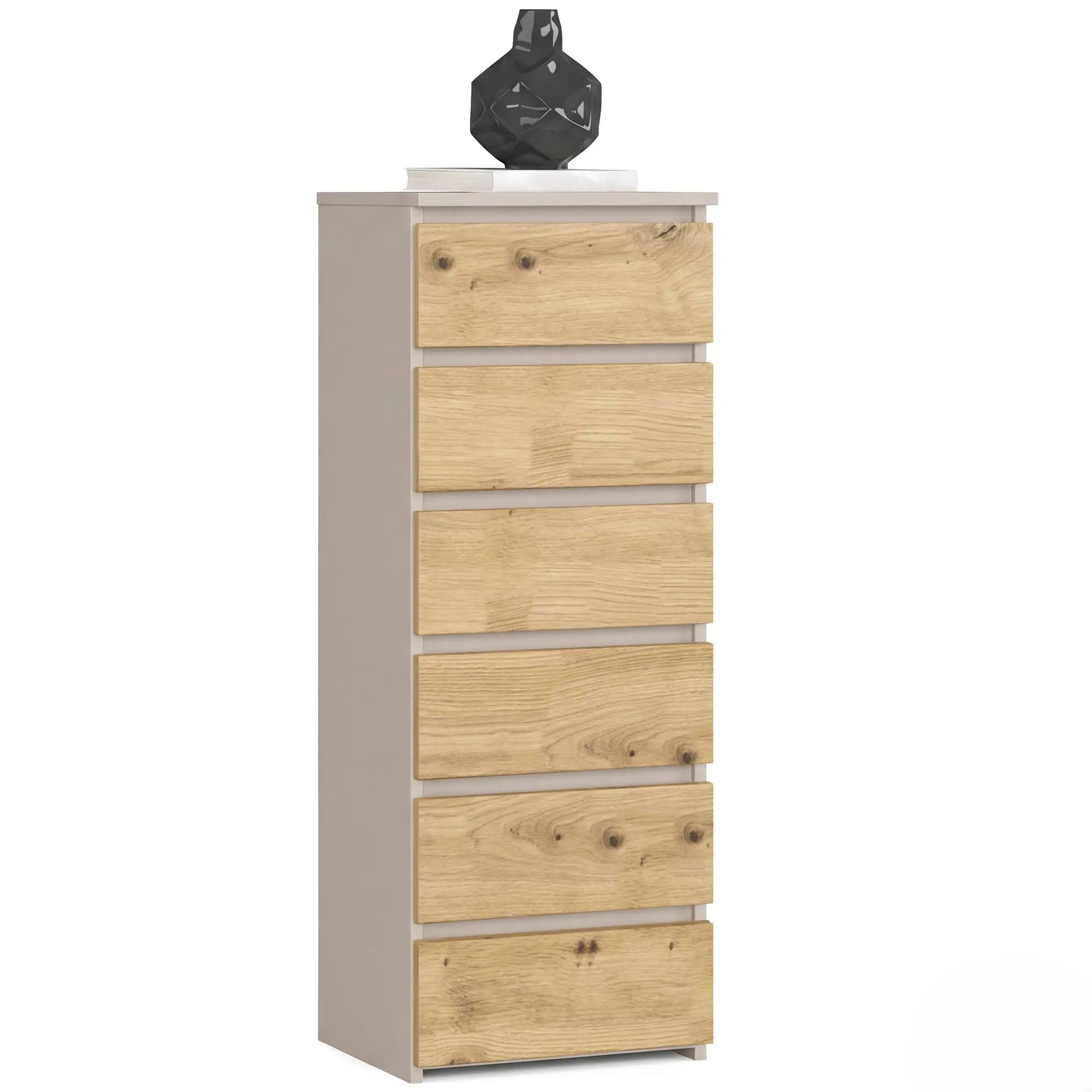 Ak furniture Komoda CL6 40 cm kašmír/dub Artisan