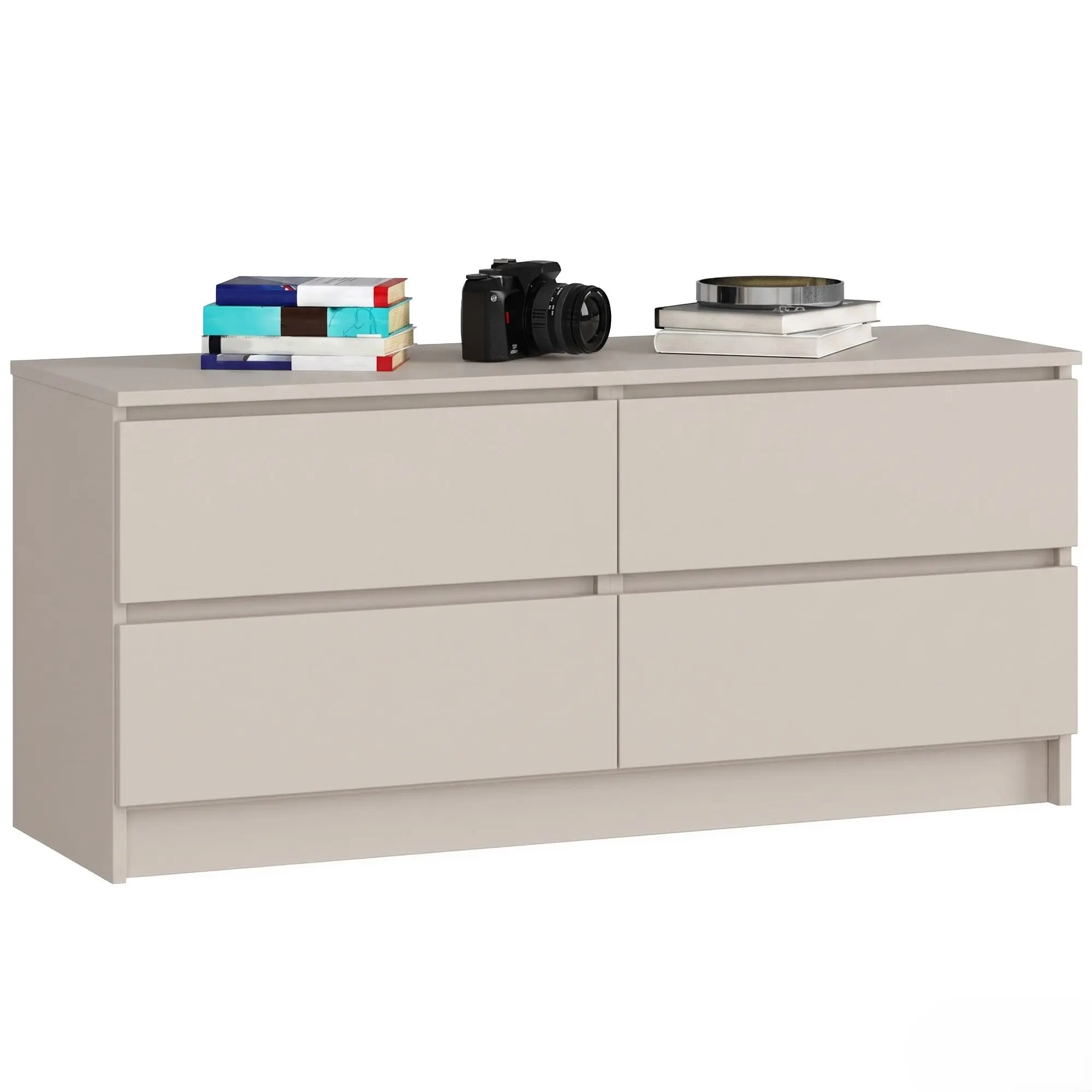 Ak furniture Komoda CLP 4SZ 120 cm kašmír
