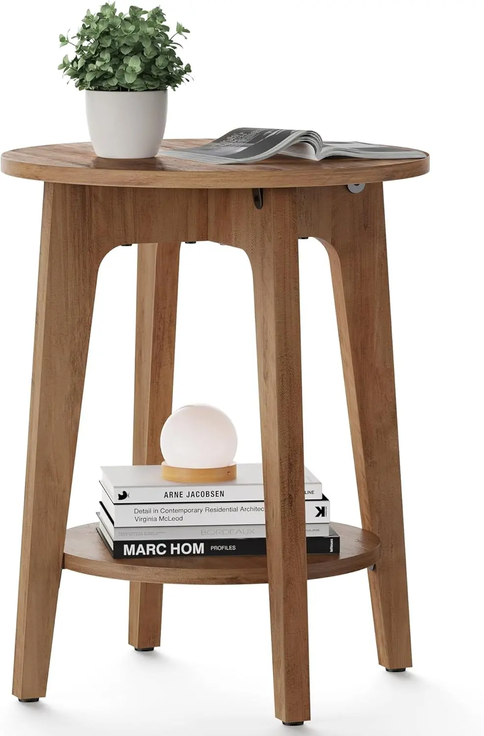 SONGMICS Odkládací stolek Vasagle Mezon 40 cm medově hnědý
