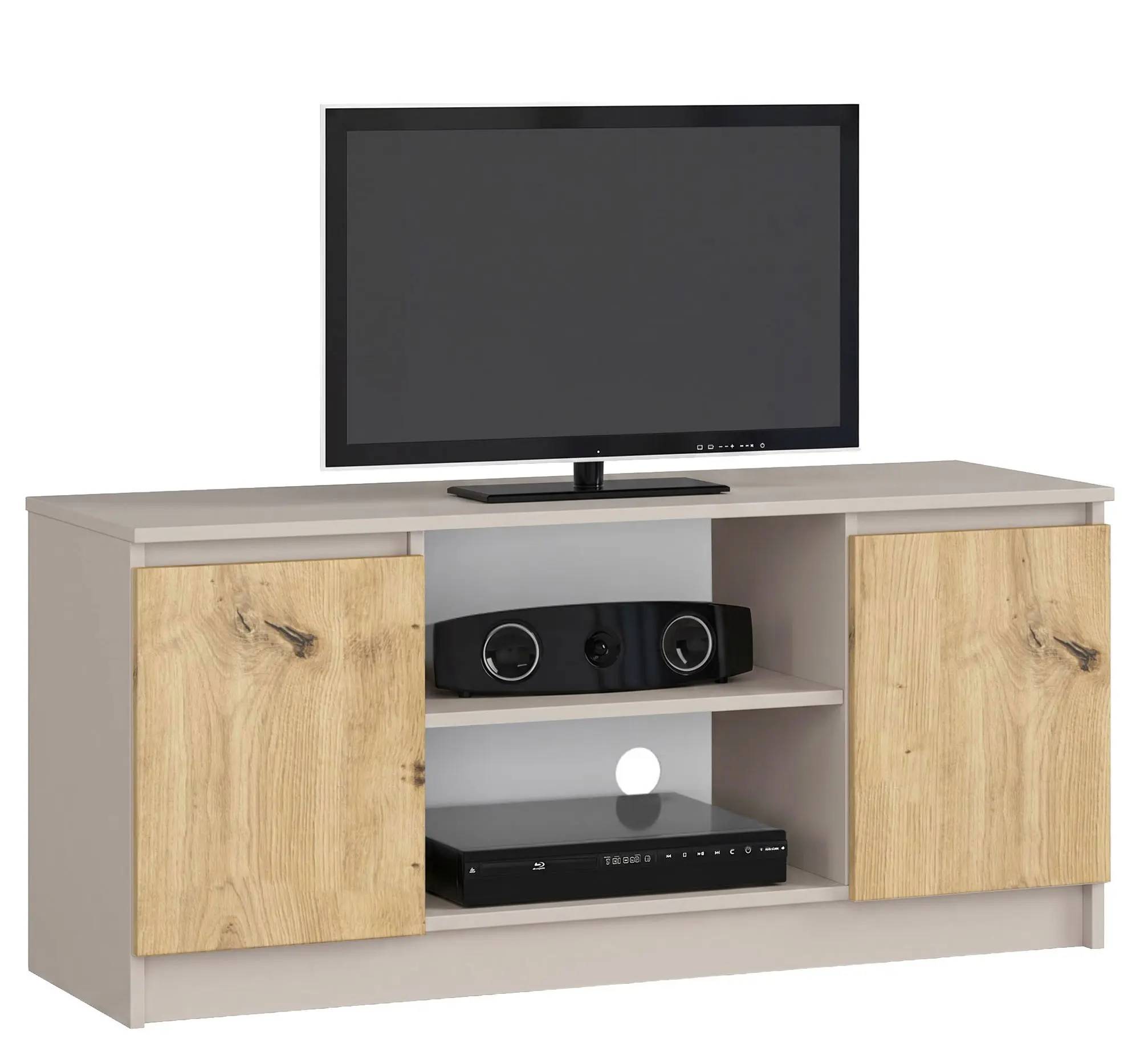 Komoda RTV K120 2D 1P CLP kašmírová / dub artisan
