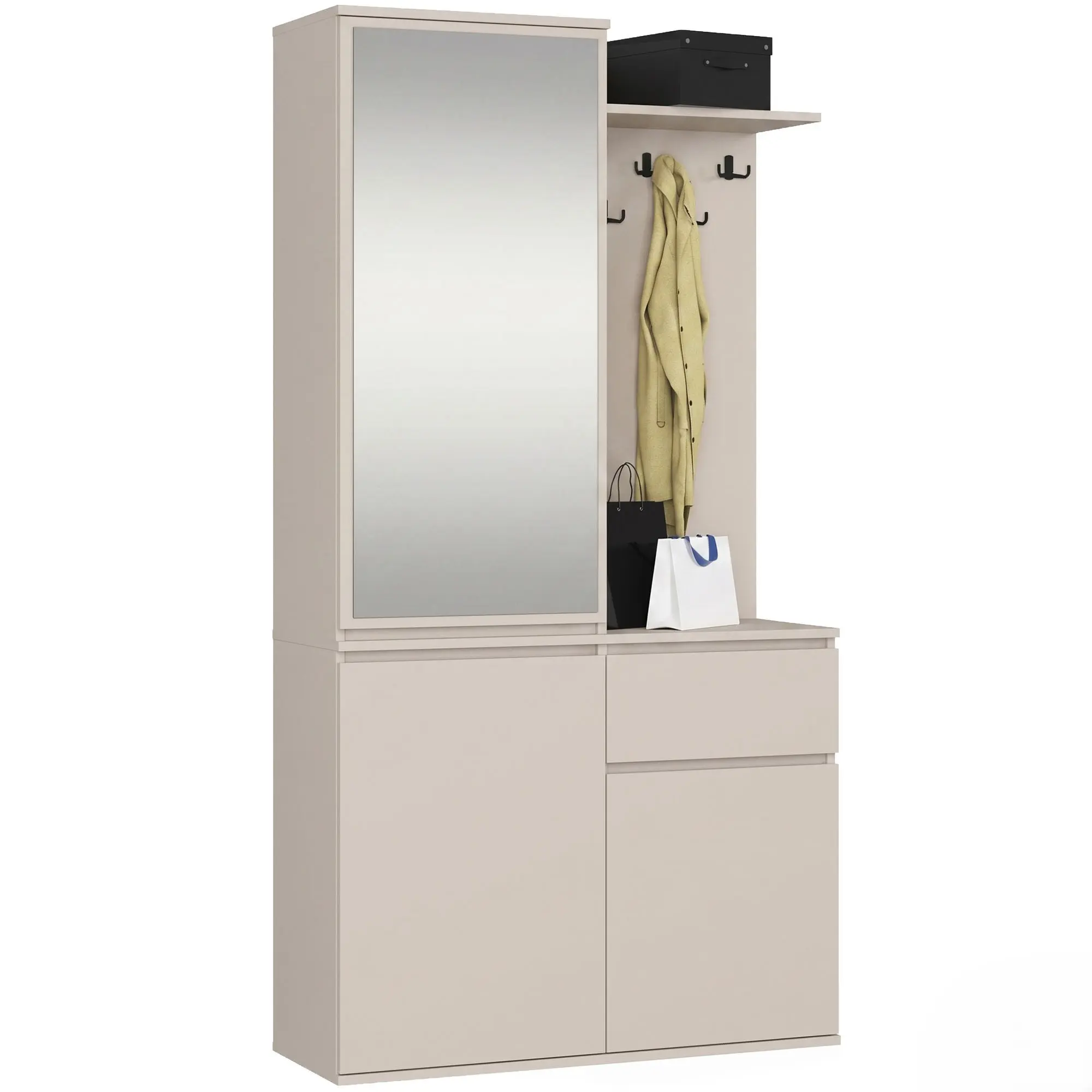 Ak furniture Předsíňová stěna Entro 95 cm kašmír