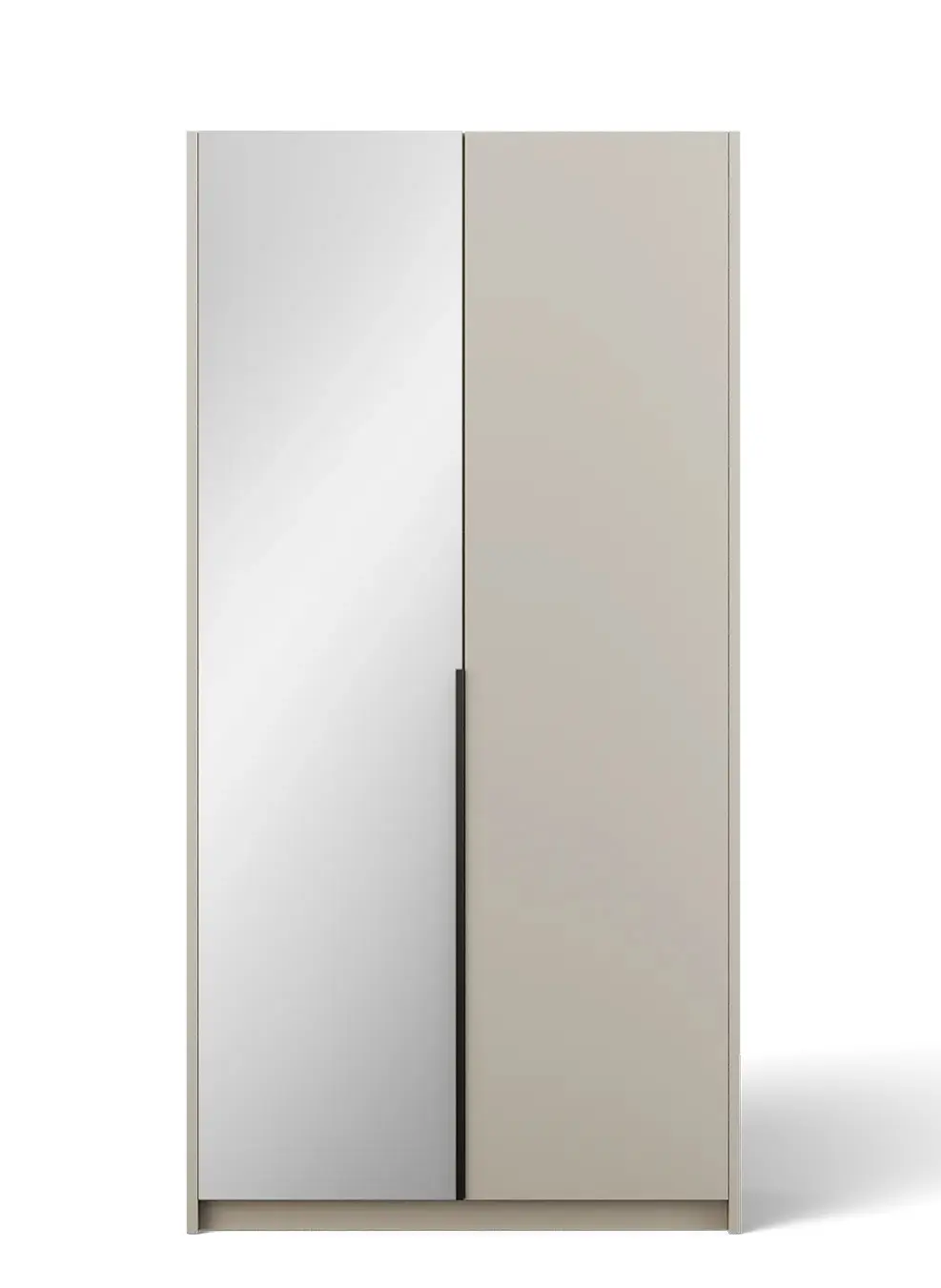 ADRK Šatní skříň ALERA II KB 100, kašmír/madlo černé