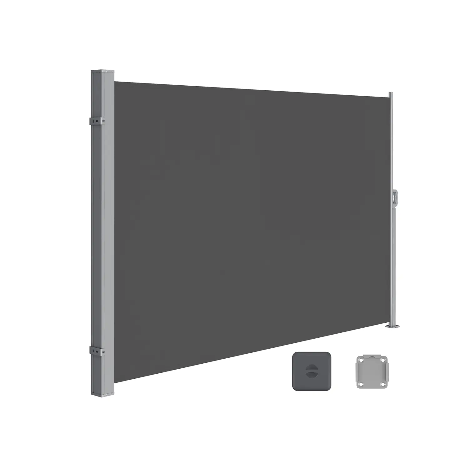 SONGMICS Boční markýza Orrine 160x350 cm šedá