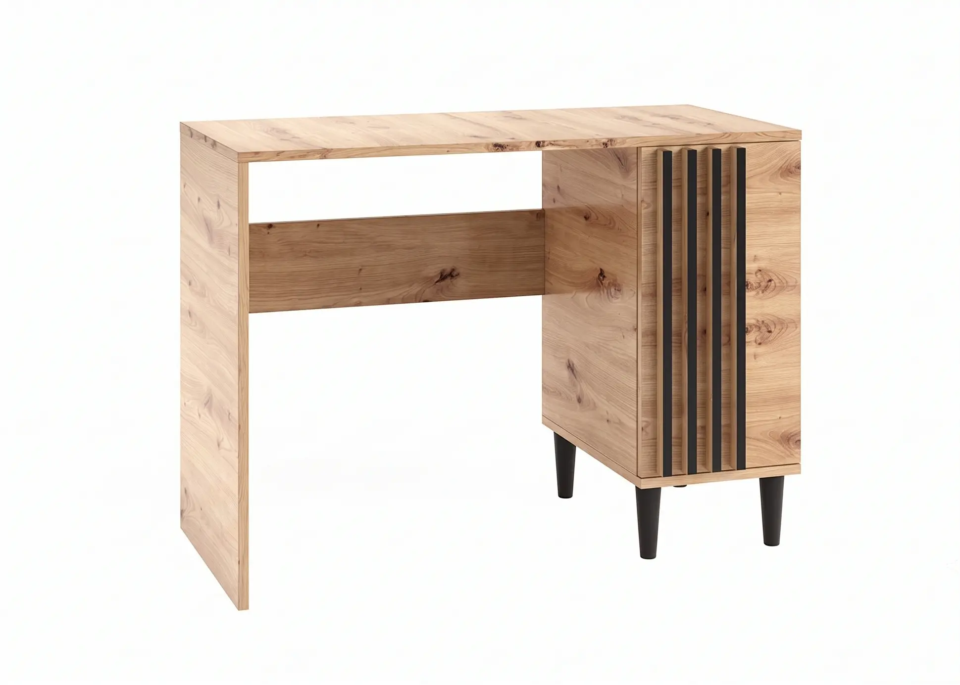 ADRK Psací stůl Liva 100 cm černý/dub Artisan