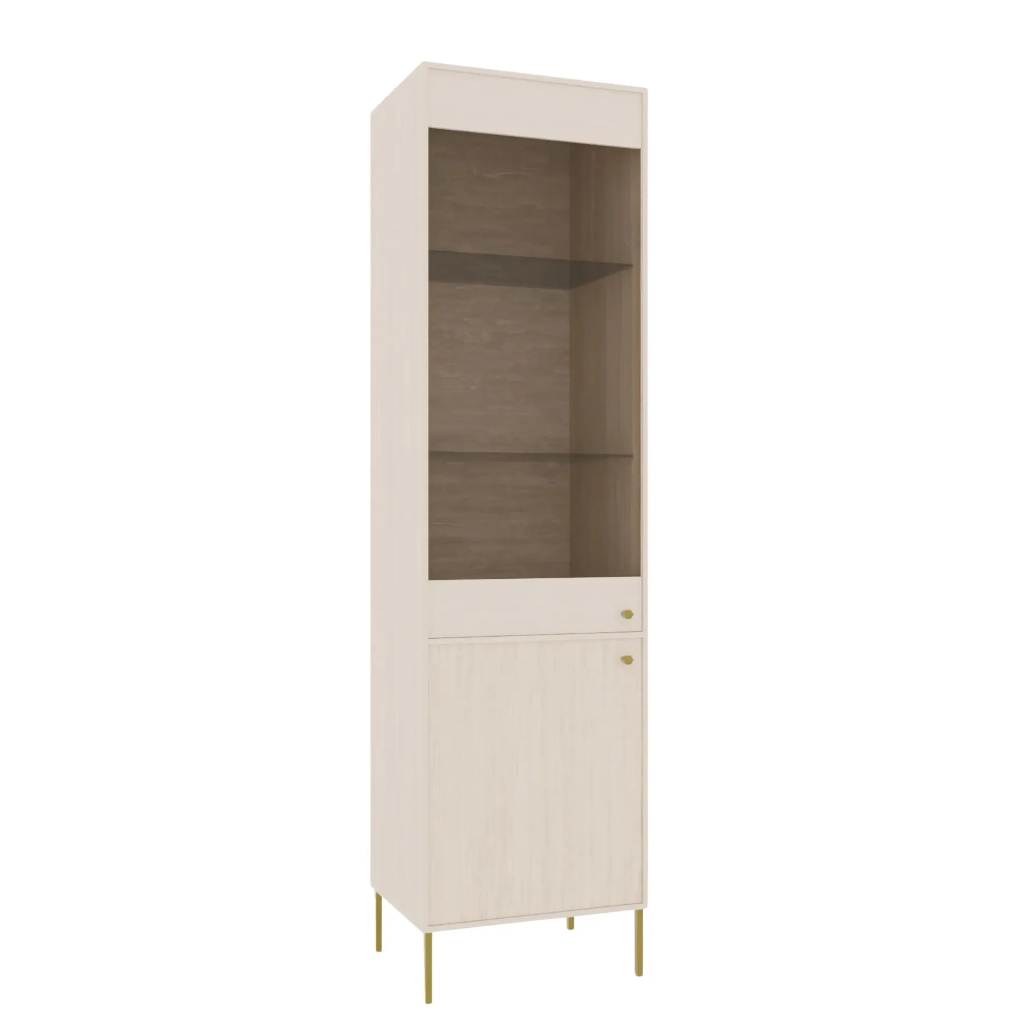 ADRK Vitrína Tilina 52 cm béžová/zlatá