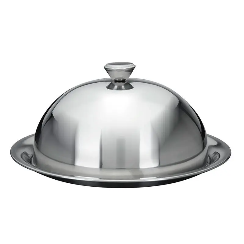 EH Excellent Houseware Kovový podnos na ovoce s poklopem, 20 x 24 x 12 cm stříbrný A12900000