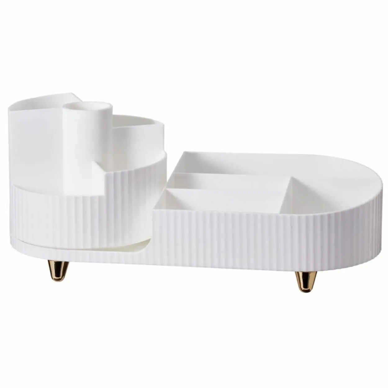 HowHomely Organizér na kosmetiku LUXE 34x14,4 cm bílý