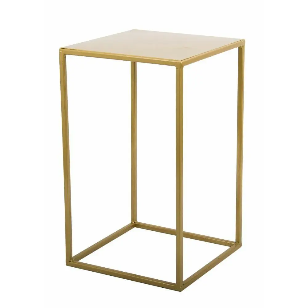 HowHomely Stojan na květiny Glenn 40 cm zlatý