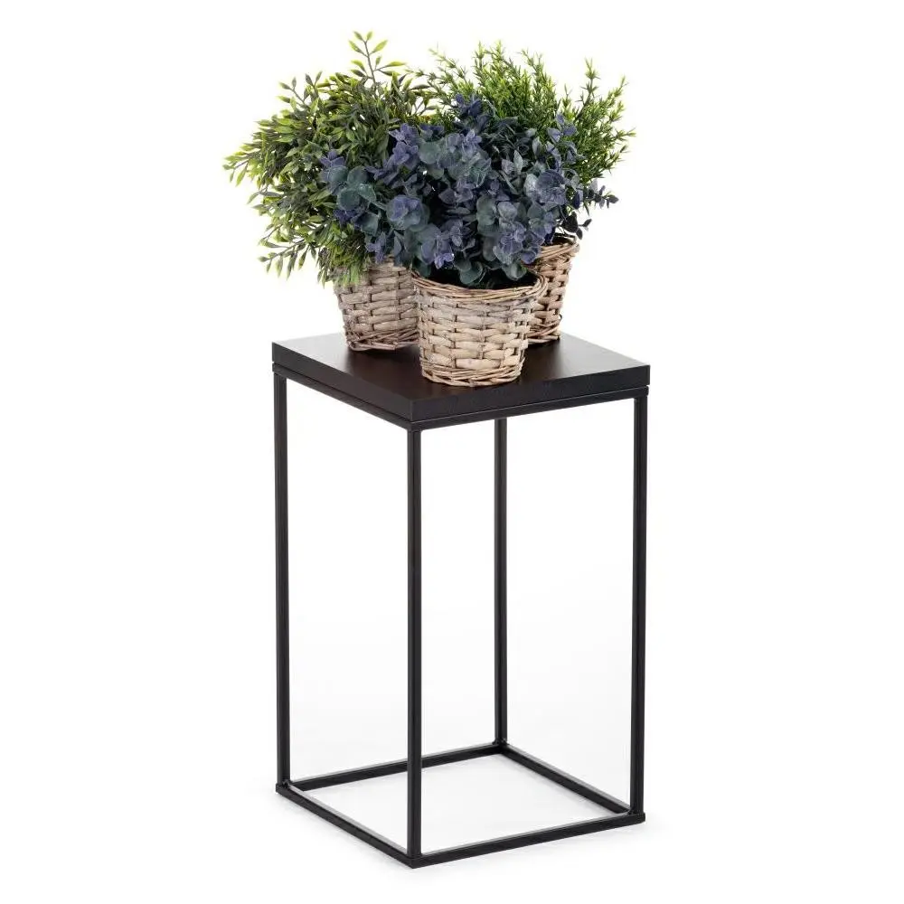 HowHomely Květinový stojan CHARR I 40 cm černý