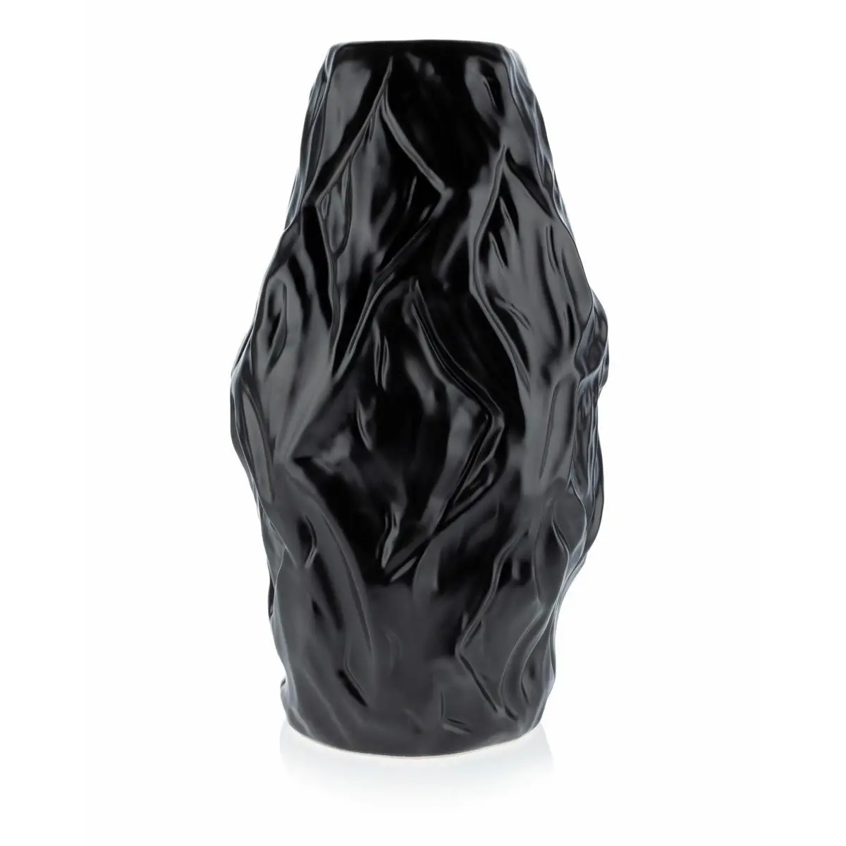 HowHomely Váza Louis 29 cm černá
