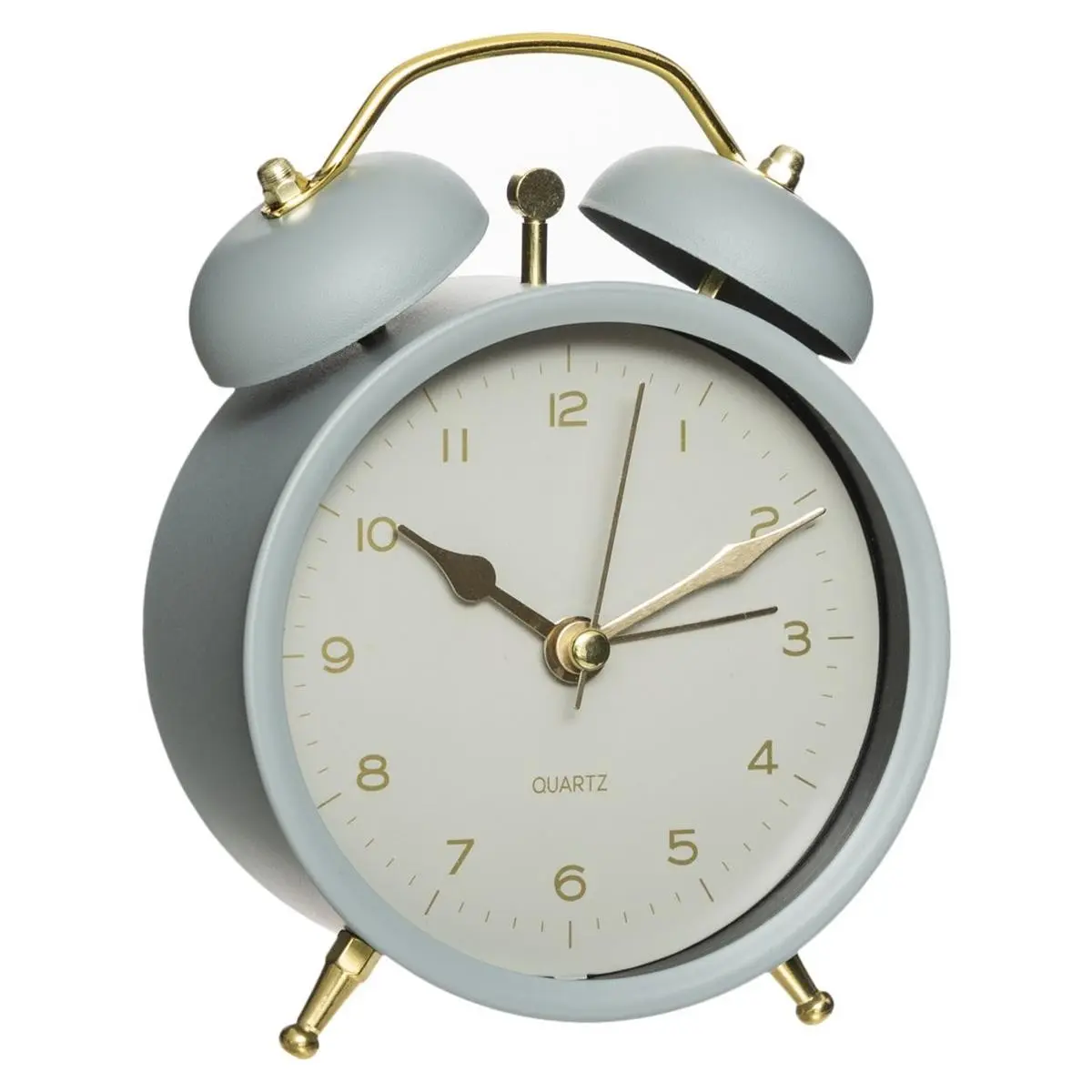 ATMOSPHERA Stolní budík Retro 10 cm modrý/zlatý