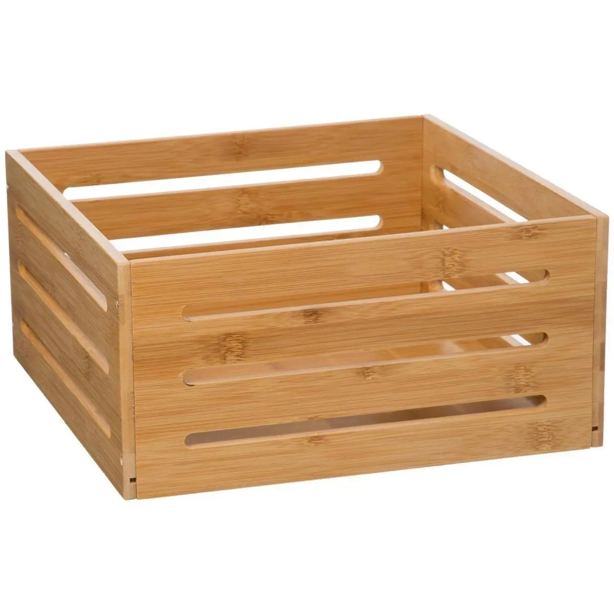 5five Simply Smart Bambusový úložný košík Space 31x15 hnědý