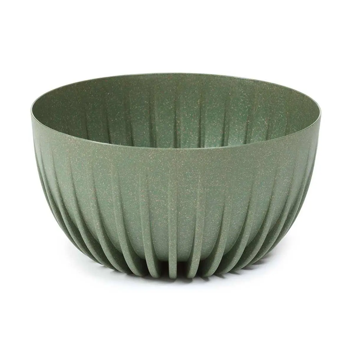 HowHomely Květináč STRIPPED ECO 24 cm zelený