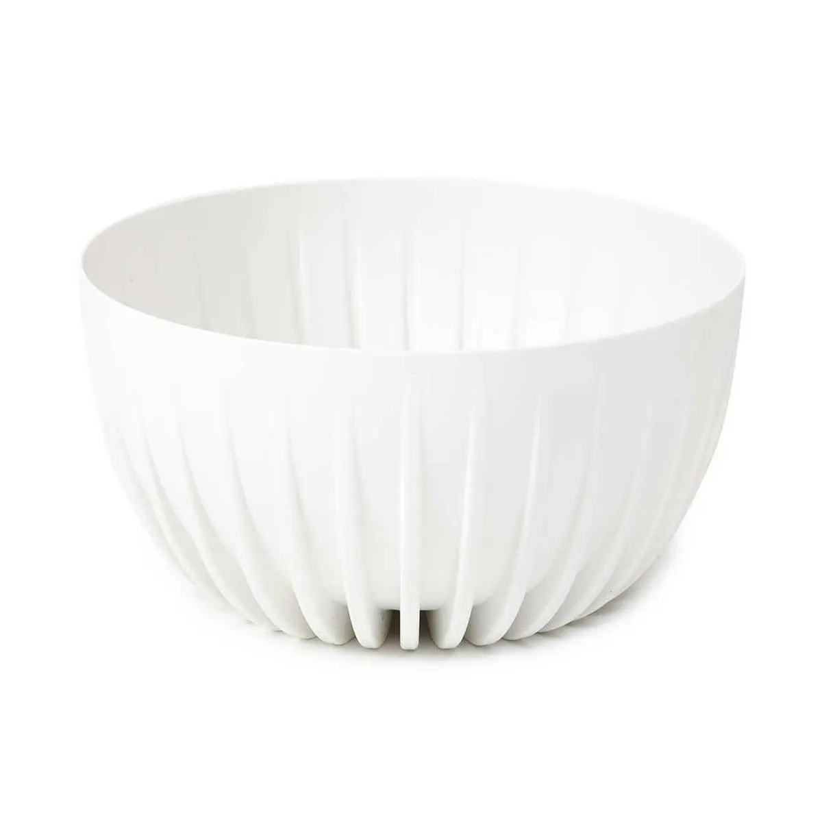 HowHomely Květináč STRIPPED ECO 24 cm bílý
