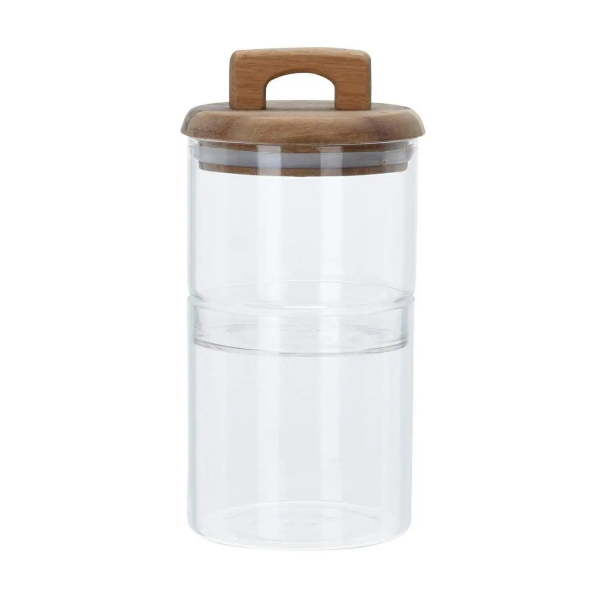 Excellent Houseware Dvoupatrová skleněná nádoba Stenny 2 x 600 ml