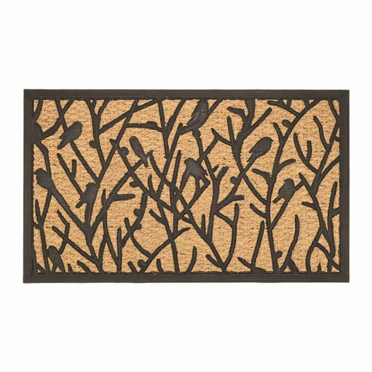 Esschert Design Kokosová rohožka BIRDS 75x45 cm hnědá